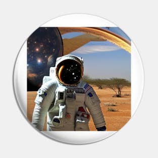 astronaut in africa Pin