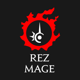 Red Mage Funny meme for MMORPG gamers - RDM Rez Mage T-Shirt