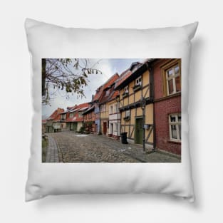 Half-timbered house in Quedlinburg Pillow