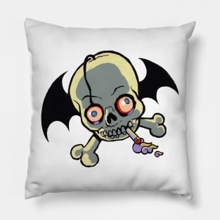 Baby Skeleton Bat Design Pillow