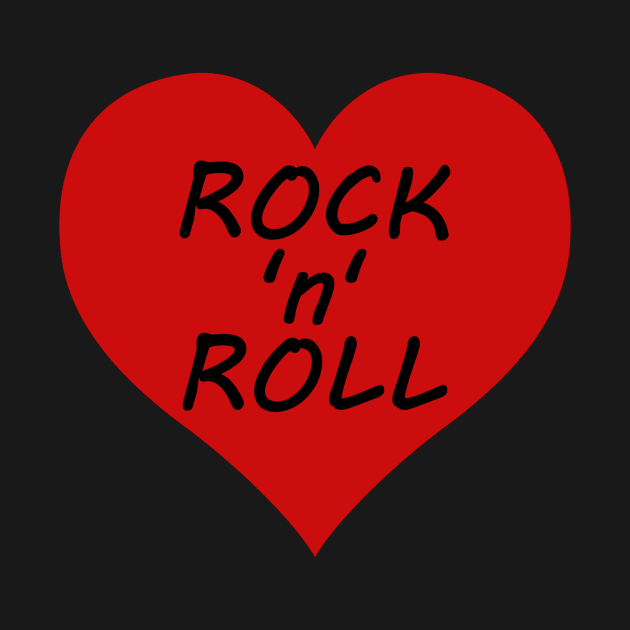 Rock 'n' Roll Lover's Retro Classic Heart by SpotterArt