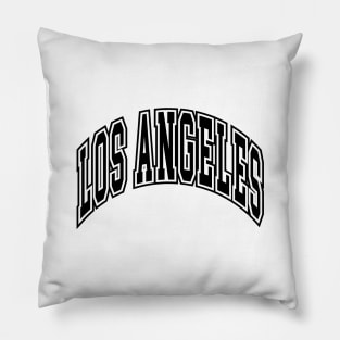 Los Angeles - Block Arch - White/Black Pillow