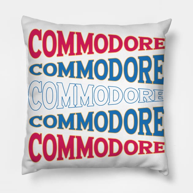 TEXT ART USA COMMODORE Pillow by LAVA-ROMA-NOVA