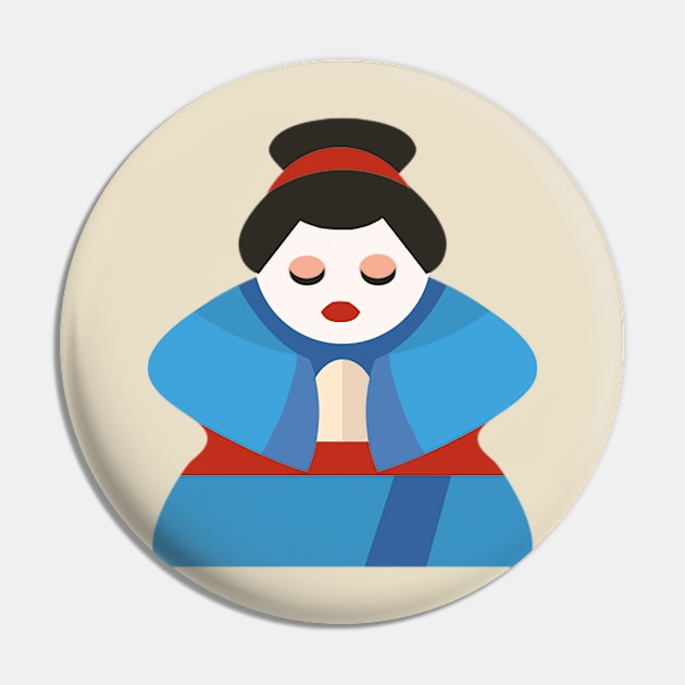 Micro Dojo - Geisha Pin by Prometheus Game Labs