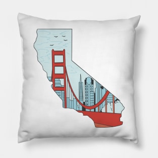 California State Love  P R t shirt Pillow