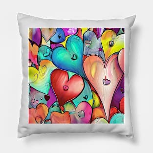 Long heart for long love Pillow