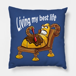 Hedonism bot - Futurama (White text) Pillow