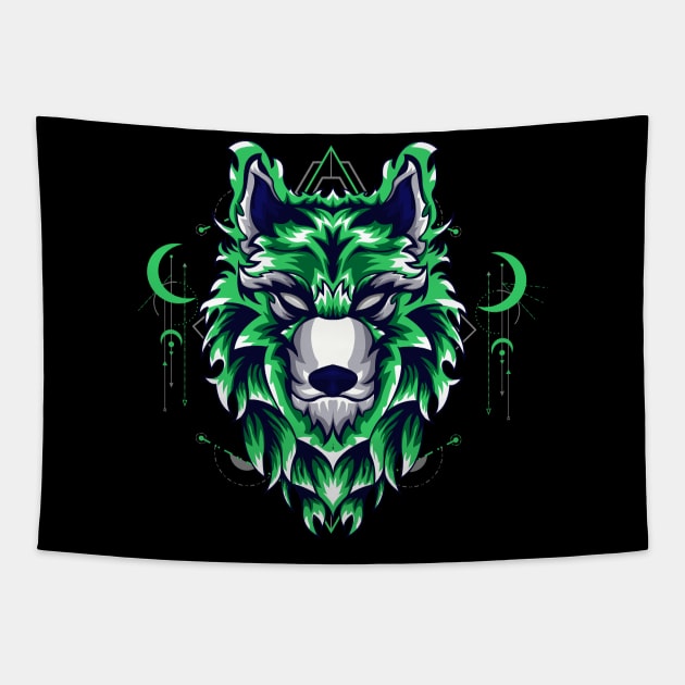 wolf gang Tapestry by SHINIGAMII