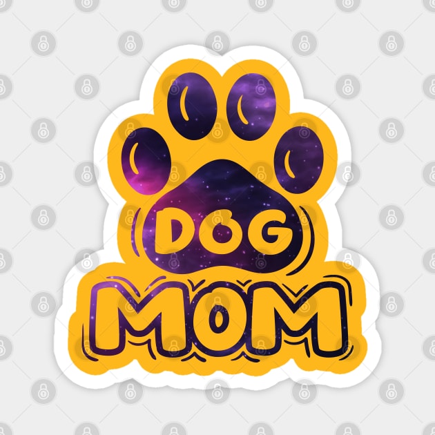 Dog Mom Typography Magnet by trendybestgift