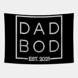 Dad Bod Est 2021 Father'S Day Gym Workout Cheat Day Tapestry