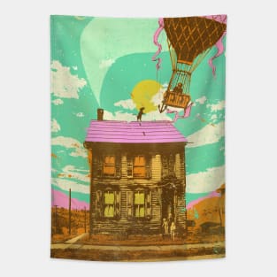 BALLOON LIFTOFF Tapestry