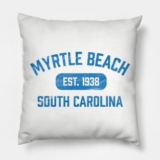 Myrtle Beach South Carolina vintage design Pillow