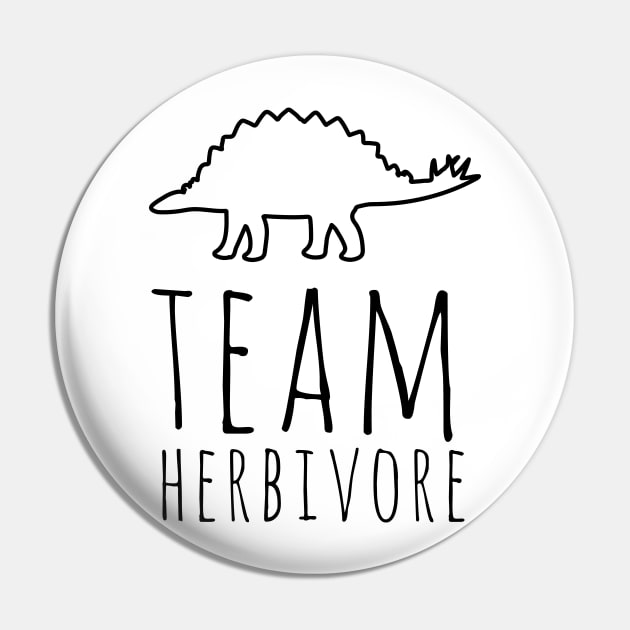 Team Herbivore Pocket Print Pin by uncommontee