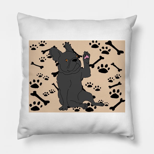 French Bulldog Pillow by Noamdelf06