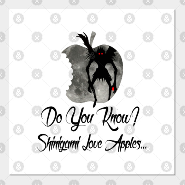 Ryuk Death Note Shinigami Love Apples Mightbelucifer Deathnote Posters And Art Prints Teepublic