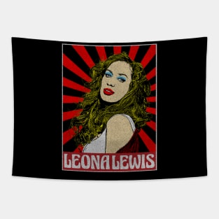 Vintage Leona Lewis  Pop Aart Tapestry