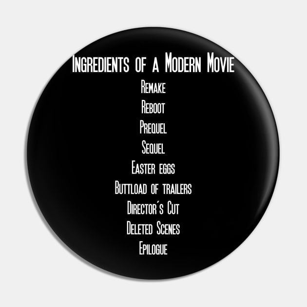 Ingredients Of A Modern Movie Pin by bluerockproducts