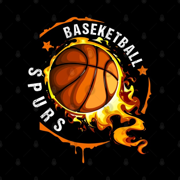 Graphic Basketball Name Spurs Classic Styles Team by Frozen Jack monster