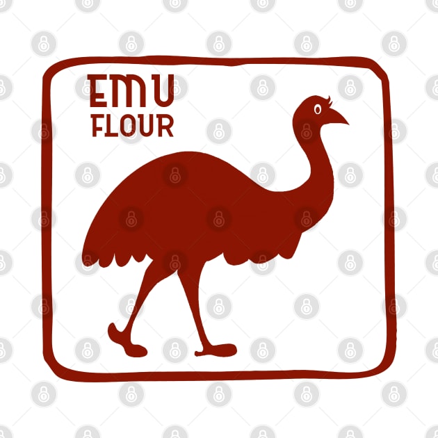 Emu Dingo Flour Australia Souvenir by Closeddoor