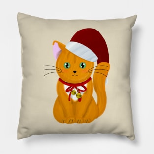 Christmas Kitten Pillow