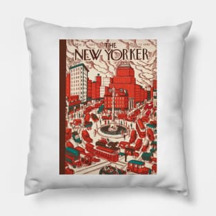 New Yorker Vintage Cover Pillow