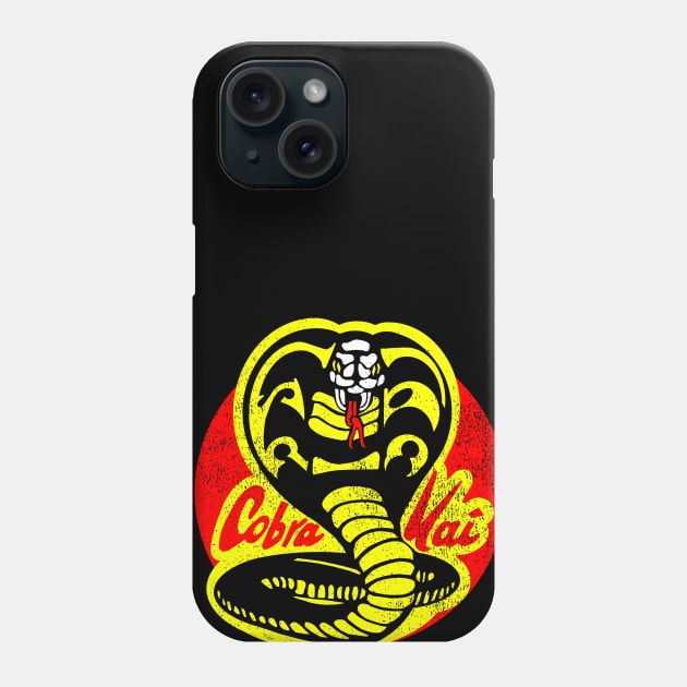 Vintage Cobra Kai Retro 80s T-Shirt Phone Case by Made In Kush