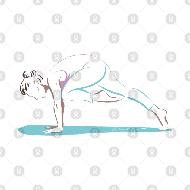 Yoga - Plank pose variation by iambirgitte