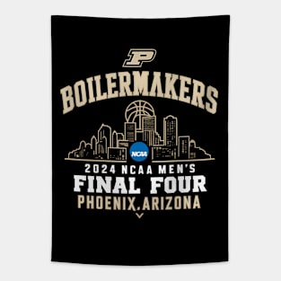 Purdue Boilermakers Final Four 2024 basketball city Tapestry