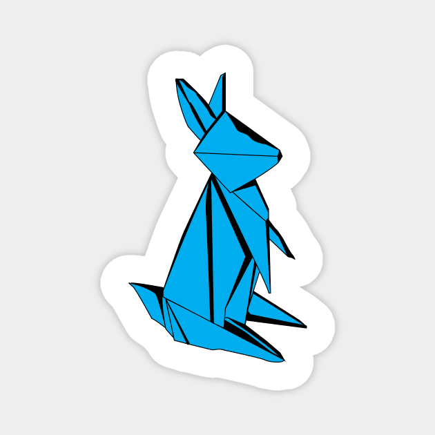 Origami Bunny Magnet by Killer Rabbit Designs