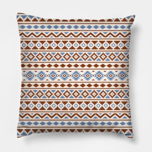 Aztec Essence Pattern II Blue Rust Cream Pillow