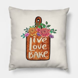 Live Love Bake Pillow