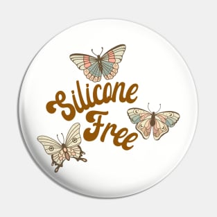 Silicone-Free Retro Butterflies Pin