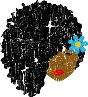 Vintage Side Puff Afro Girl Magnet