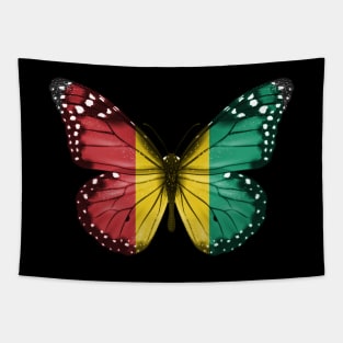 Guinean Flag  Butterfly - Gift for Guinean From Guinea Tapestry