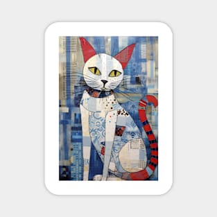 Abstract Cat 9 Magnet