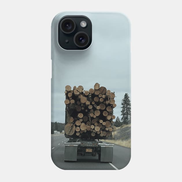 oregon logging truck Phone Case by kcvg