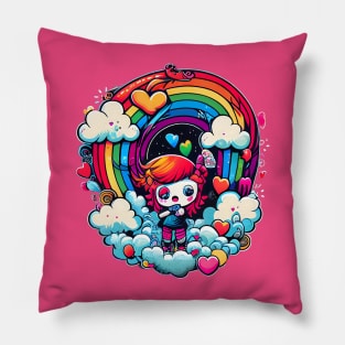 Kawaii kpop Valentines day Pillow