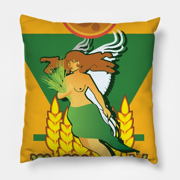 Spirit of Virgo Pillow by Pisceandaydreamer