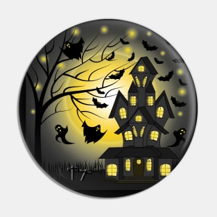 Haunted House Pin