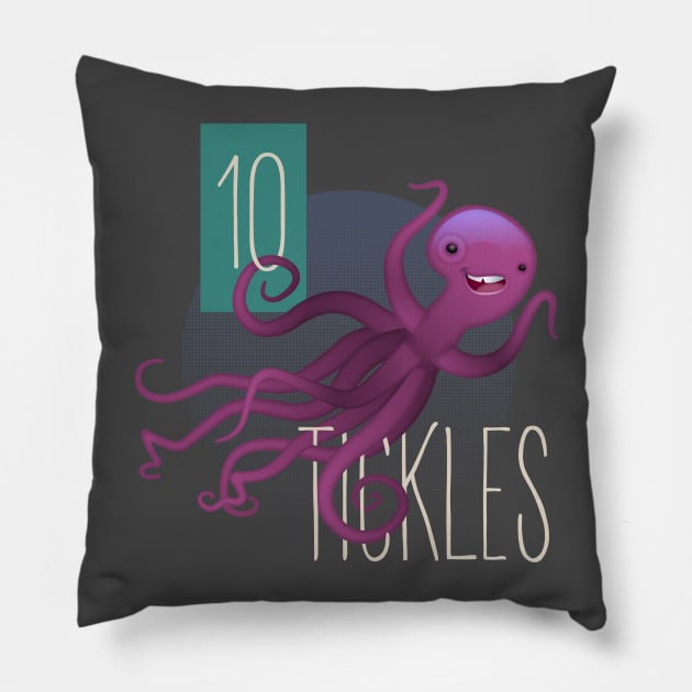 Ten Tickles Dad Joke Pillow by DanielLiamGill