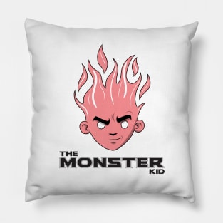 The Monster Kid (White and Red) Pillow