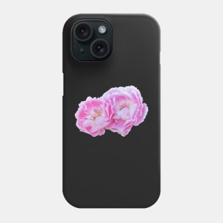 Pink and White Bicolor Roses Phone Case