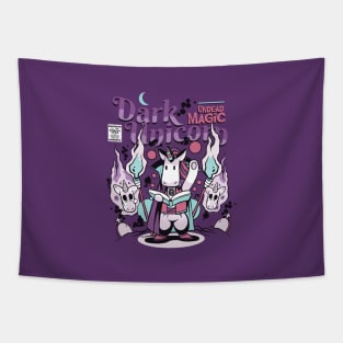 Dark Unicorn Comic Tapestry