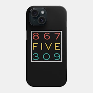 8675309 Nostalgic and Funny 70s 80s Retro Vintage Phone Case