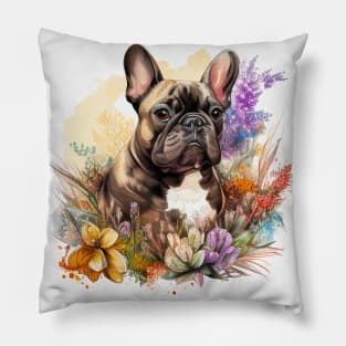 Brindle Frenchie Pillow