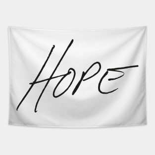 Hope - Jensen Ackles Handwriting - black font Tapestry