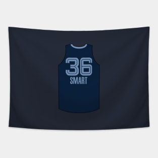 Marcus Smart Memphis Jersey Dark Blue Qiangy Tapestry