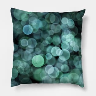 Teal Bubbles Pillow