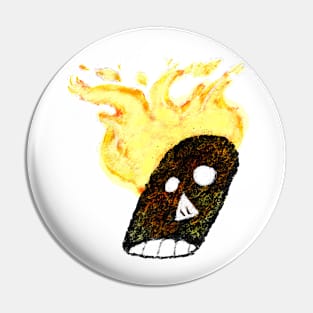 Flaming head Pin