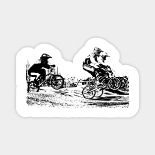 bmx racers Magnet